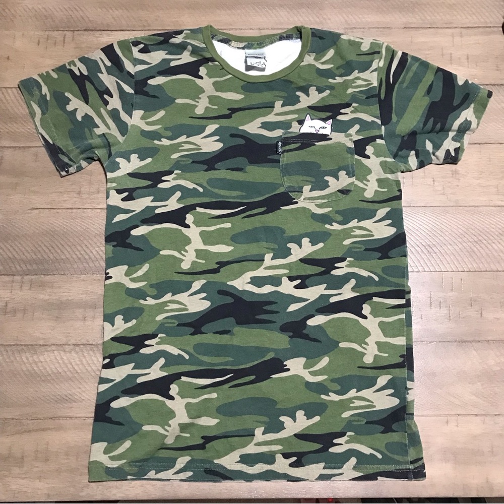 Rip N Dip Lord Nermal camo shirt Sz S